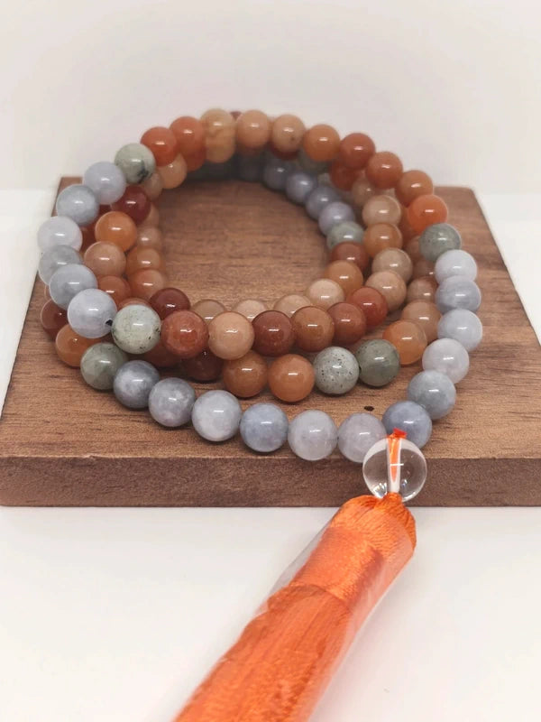 Collier mala en aventurine