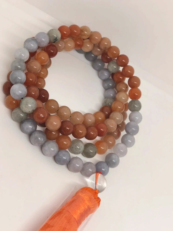Collier mala en aventurine