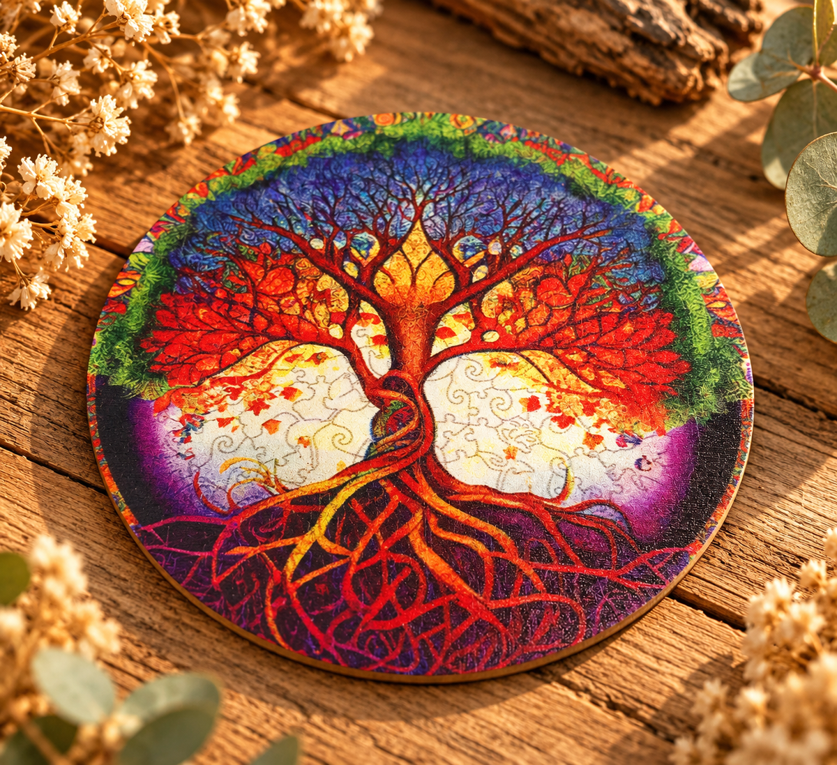 8 dessous de verres arbre de vie.