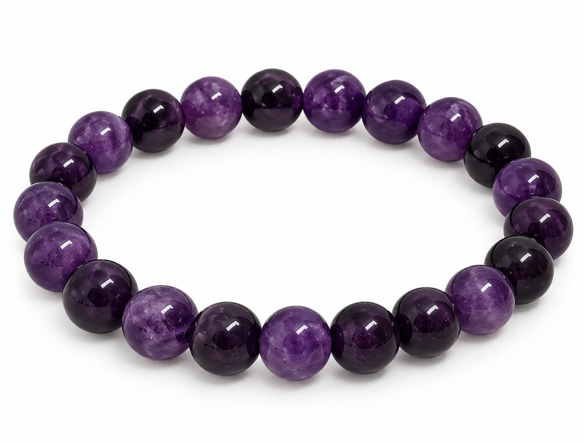 Bracelet améthyste 8mm