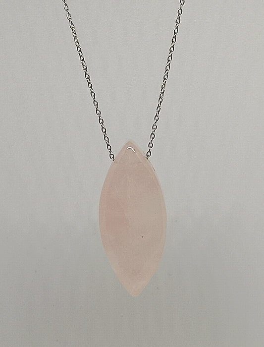 Collier quartz rose