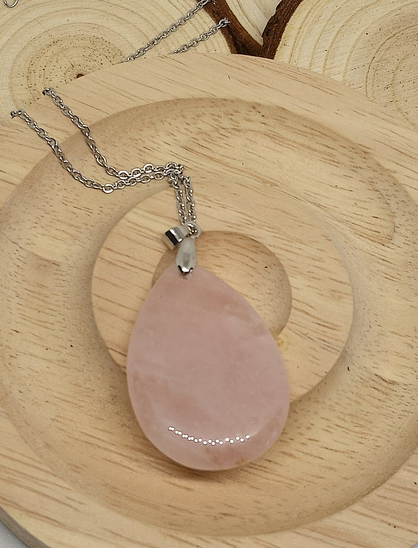 Ensemble en quartz rose