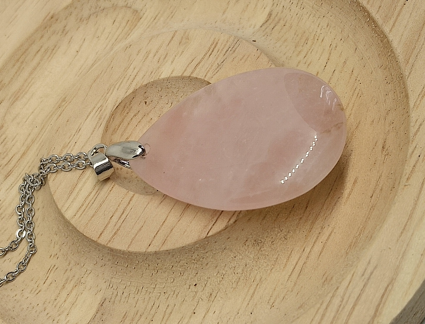 Ensemble en quartz rose