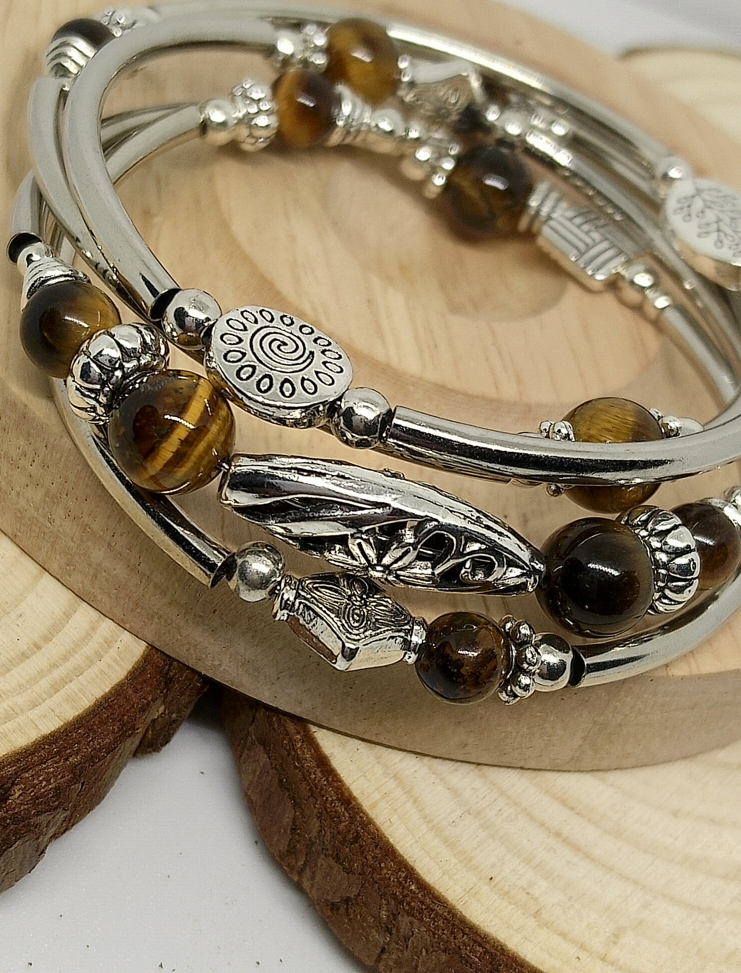 Bracelet wrap oeil de tigre