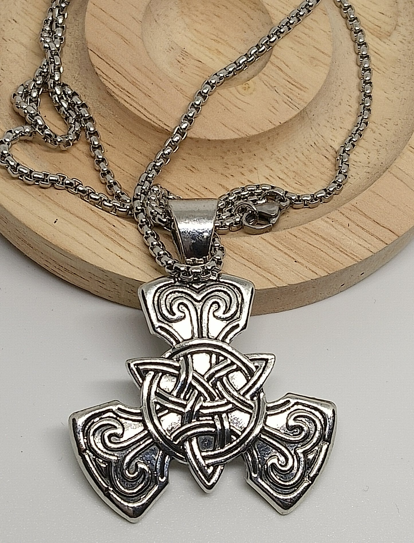 Collier Triquetra Celtique viking