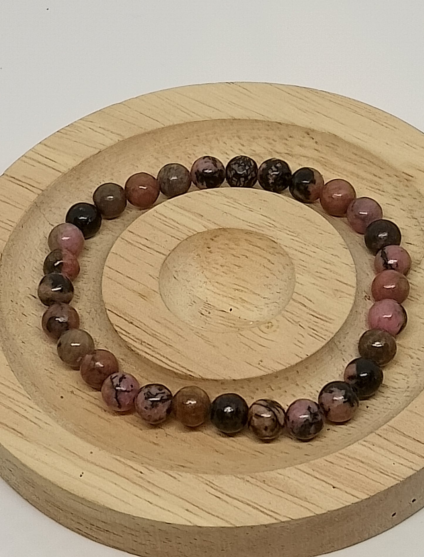 Bracelet en rhodonite