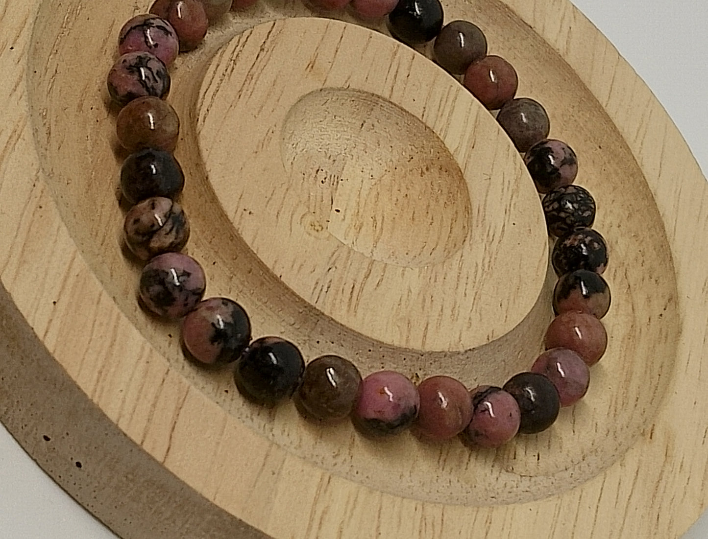 Bracelet en rhodonite