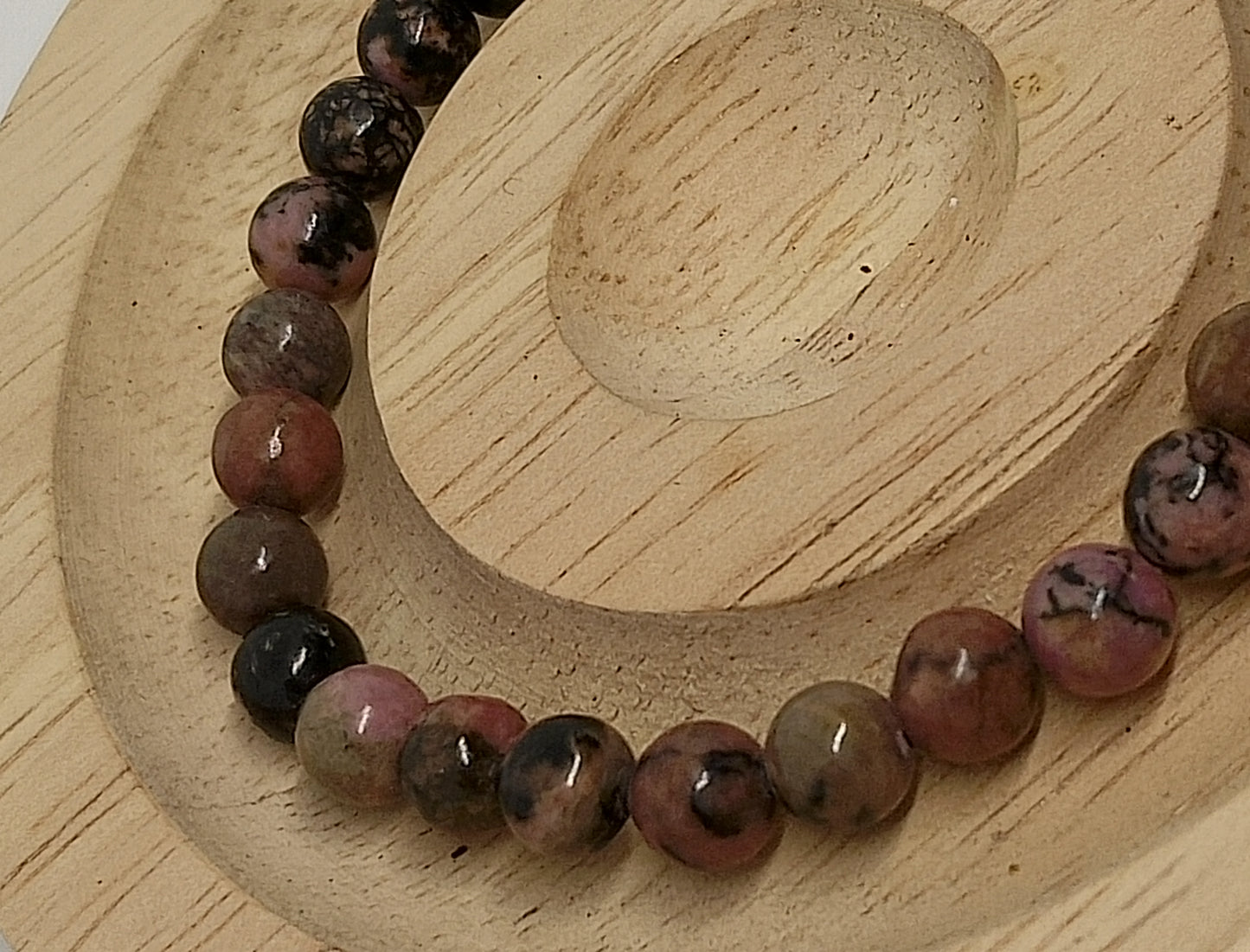 Bracelet en rhodonite