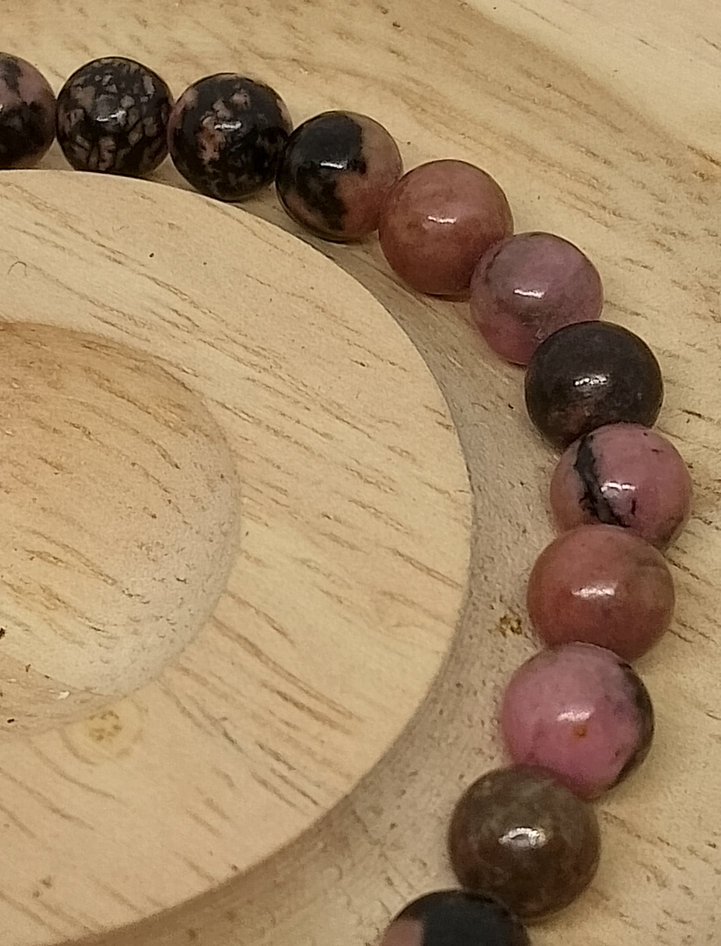 Bracelet en rhodonite