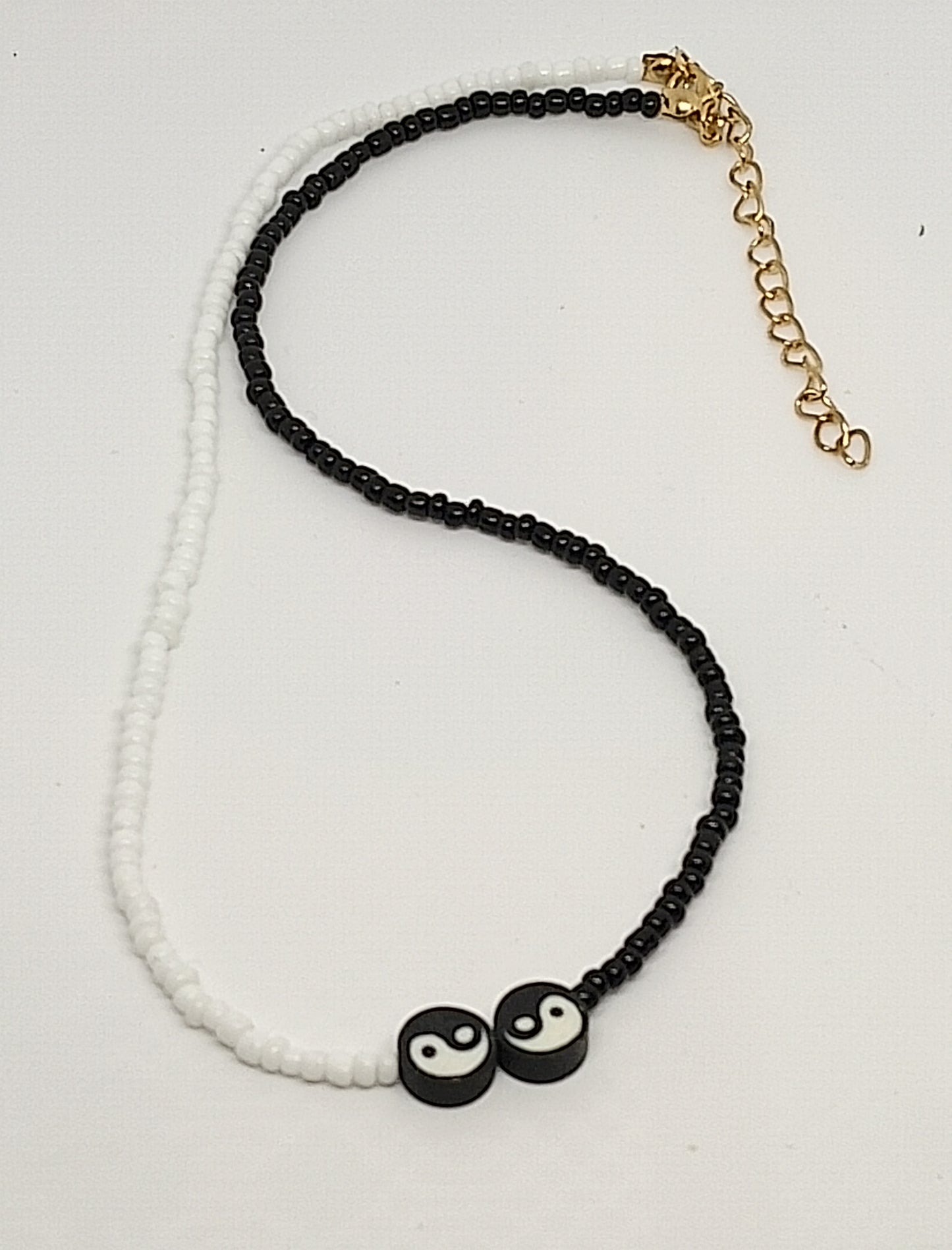 Collier et bracelet yin Yang