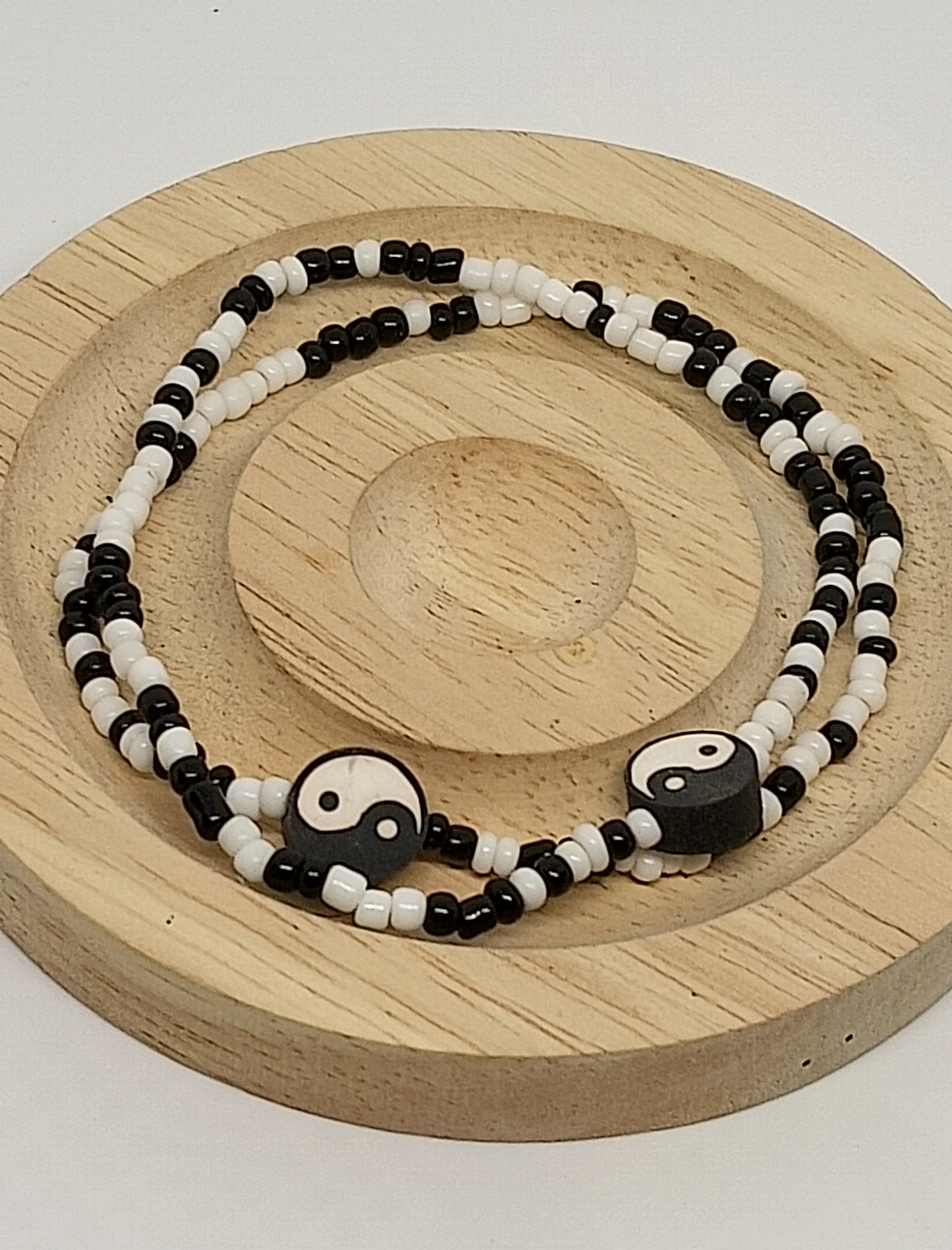 Collier et bracelet yin Yang