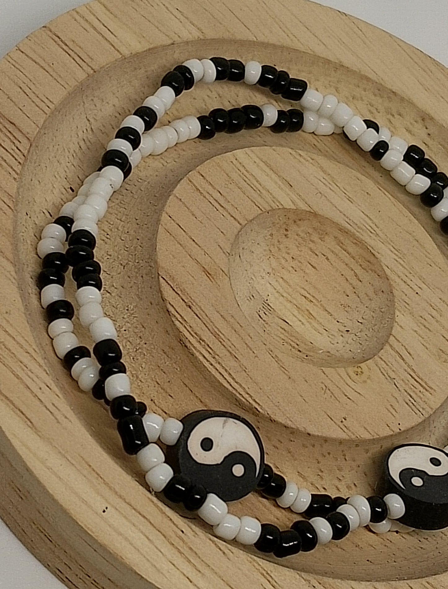 Collier et bracelet yin Yang