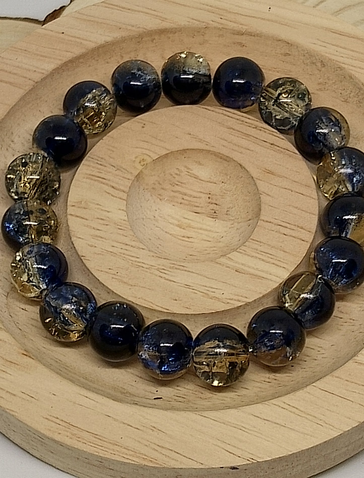 Bracelet en verre coloré