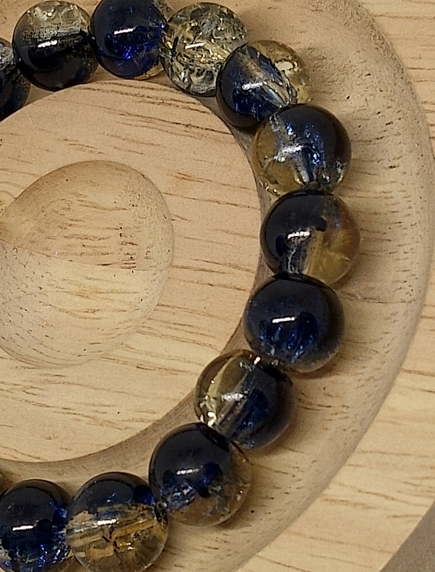 Bracelet en verre coloré