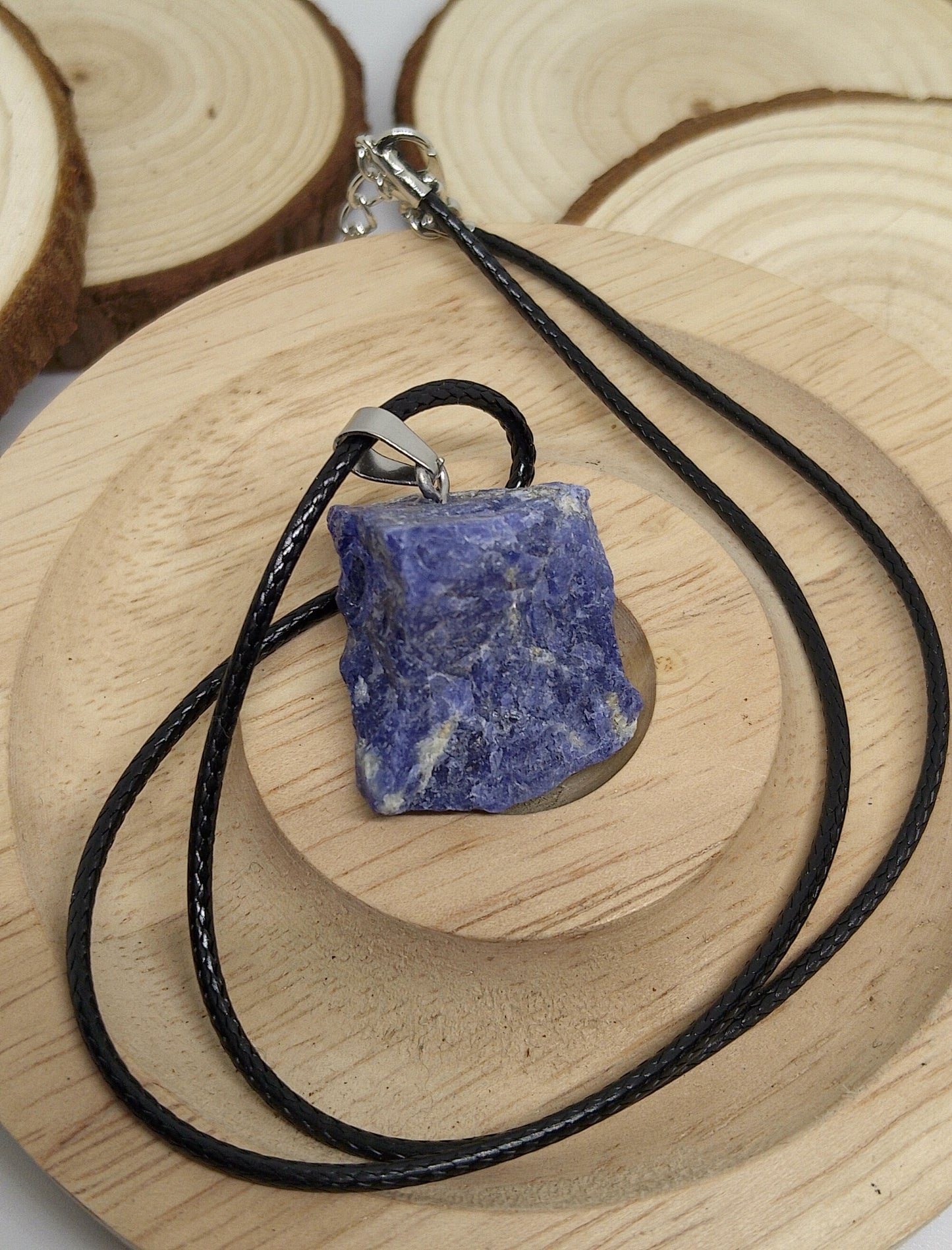 Collier Pierre brute lapis lazuli