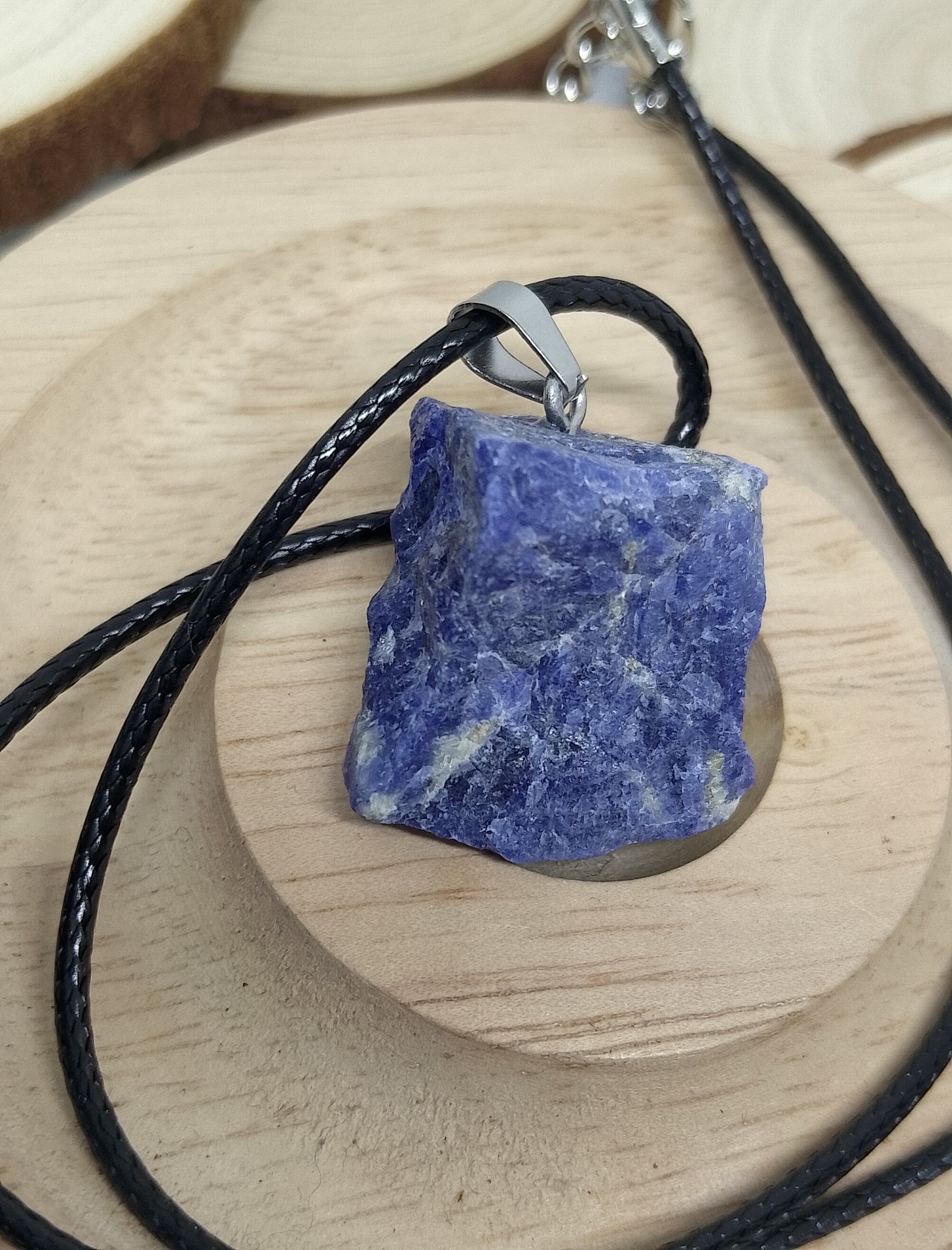 Collier Pierre brute lapis lazuli