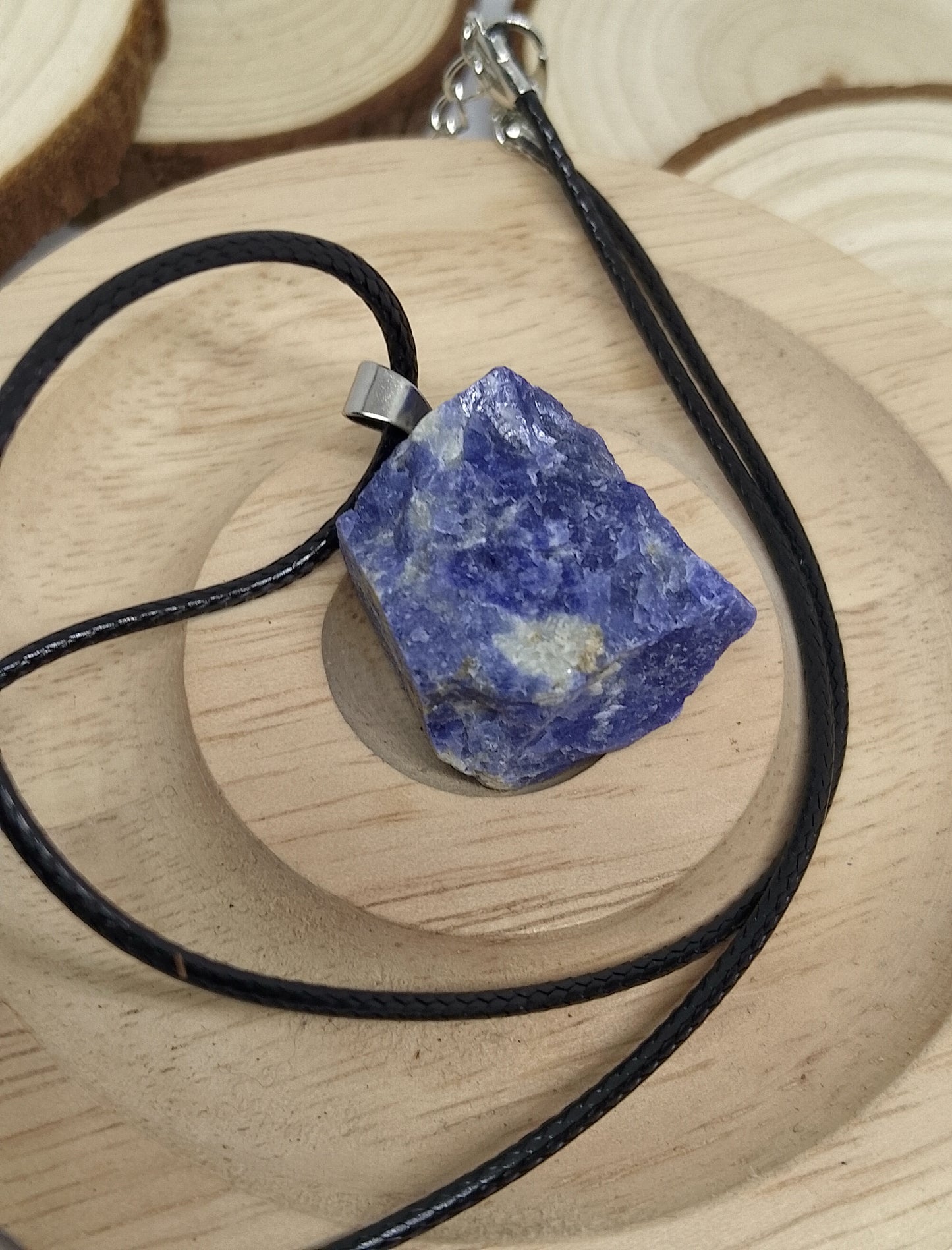 Collier Pierre brute lapis lazuli