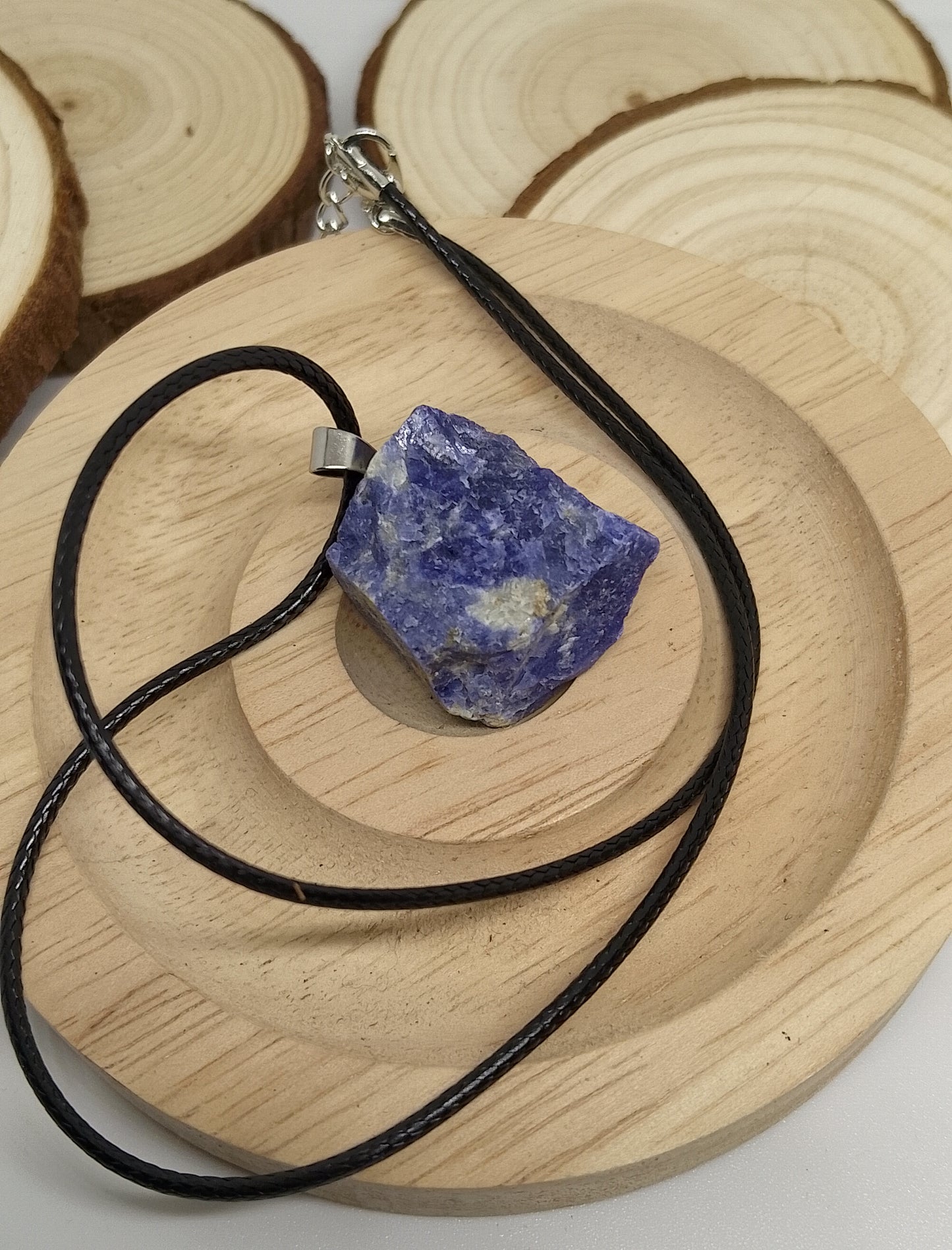 Collier Pierre brute lapis lazuli