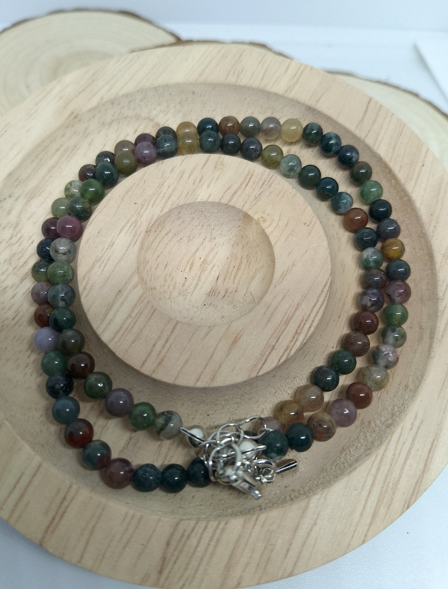 Collier en agate indienne