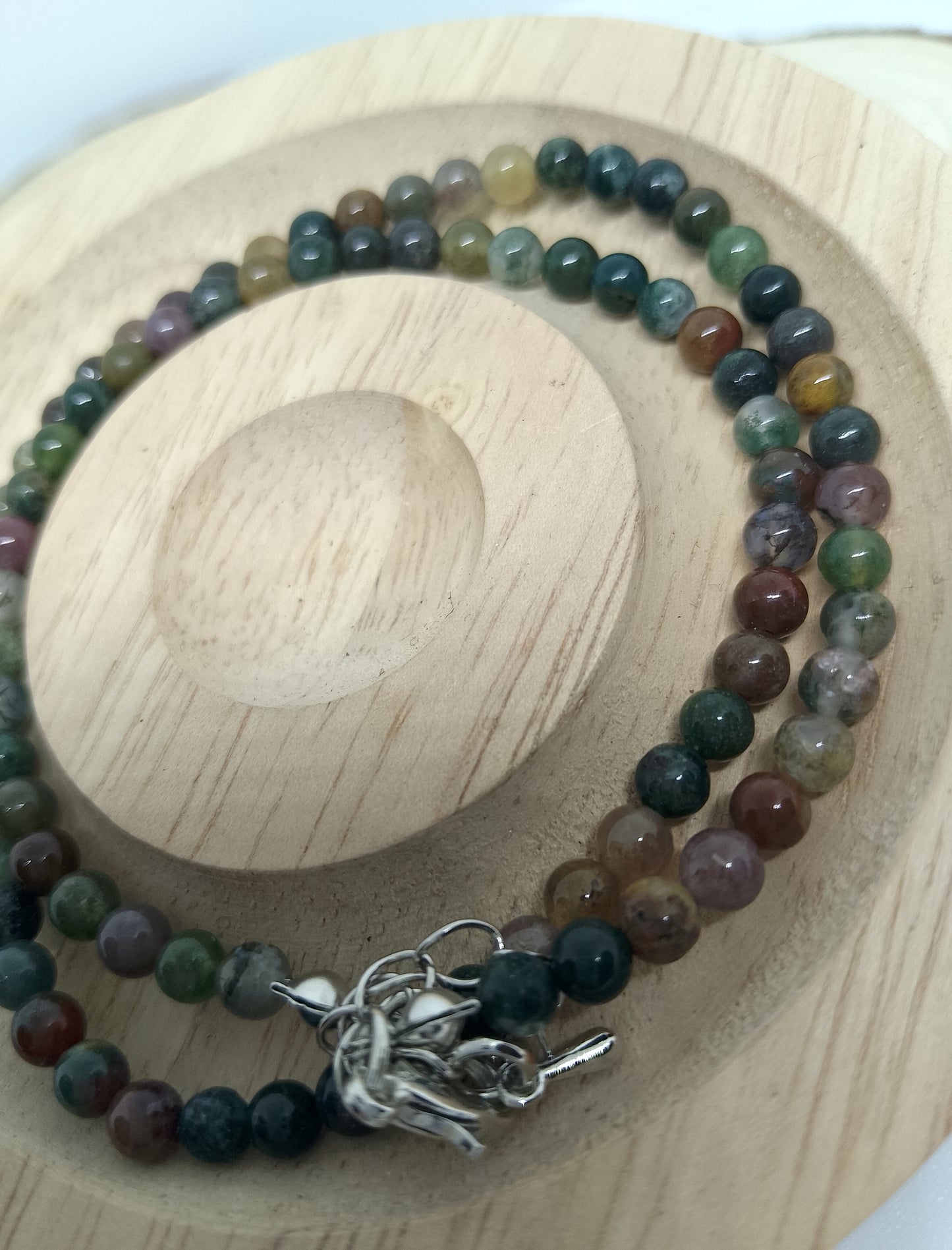 Collier en agate indienne