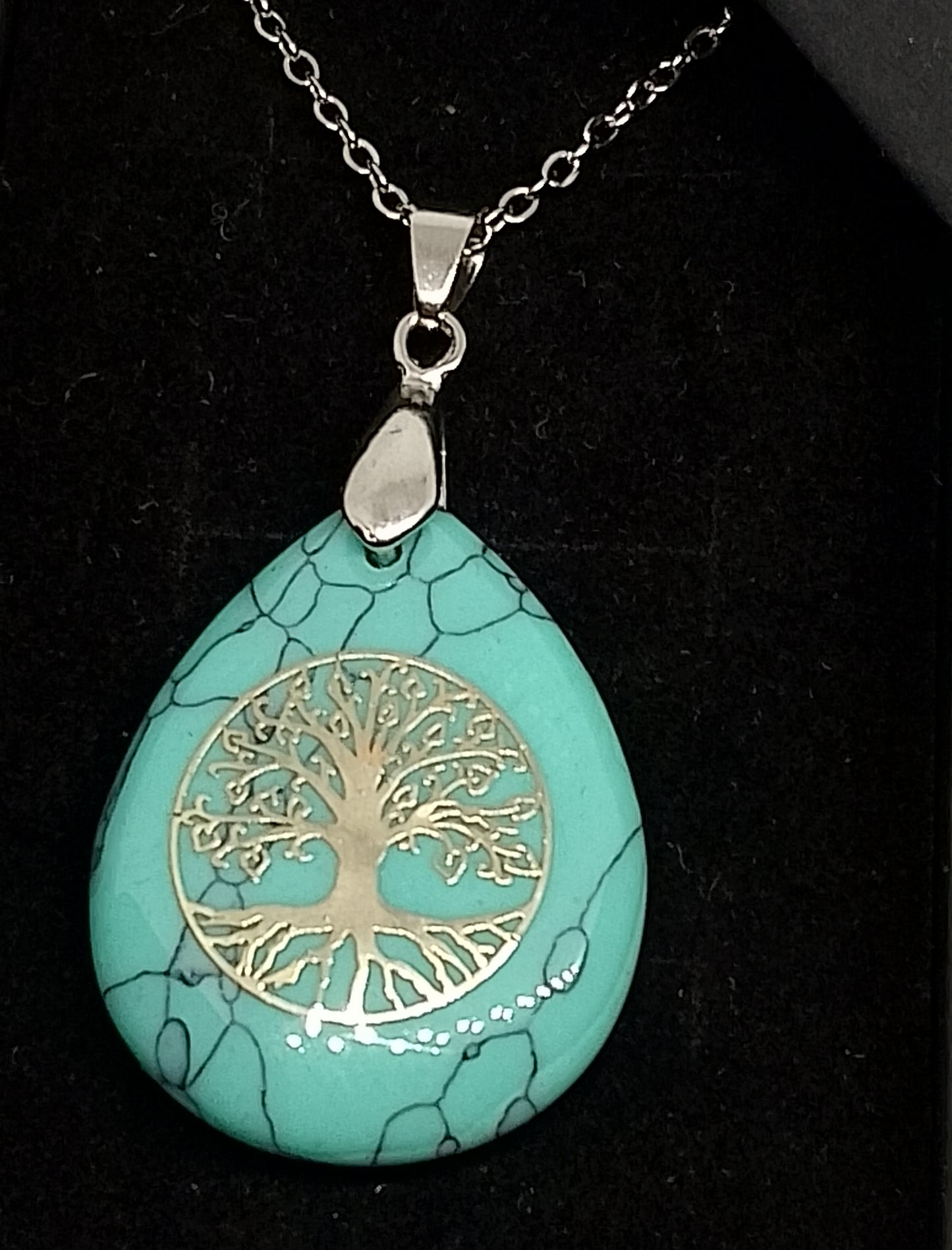 Collier arbre de vie en turquenite