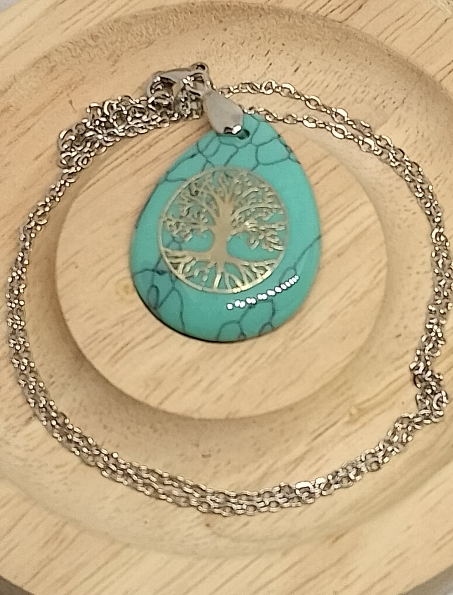 Collier arbre de vie en turquenite