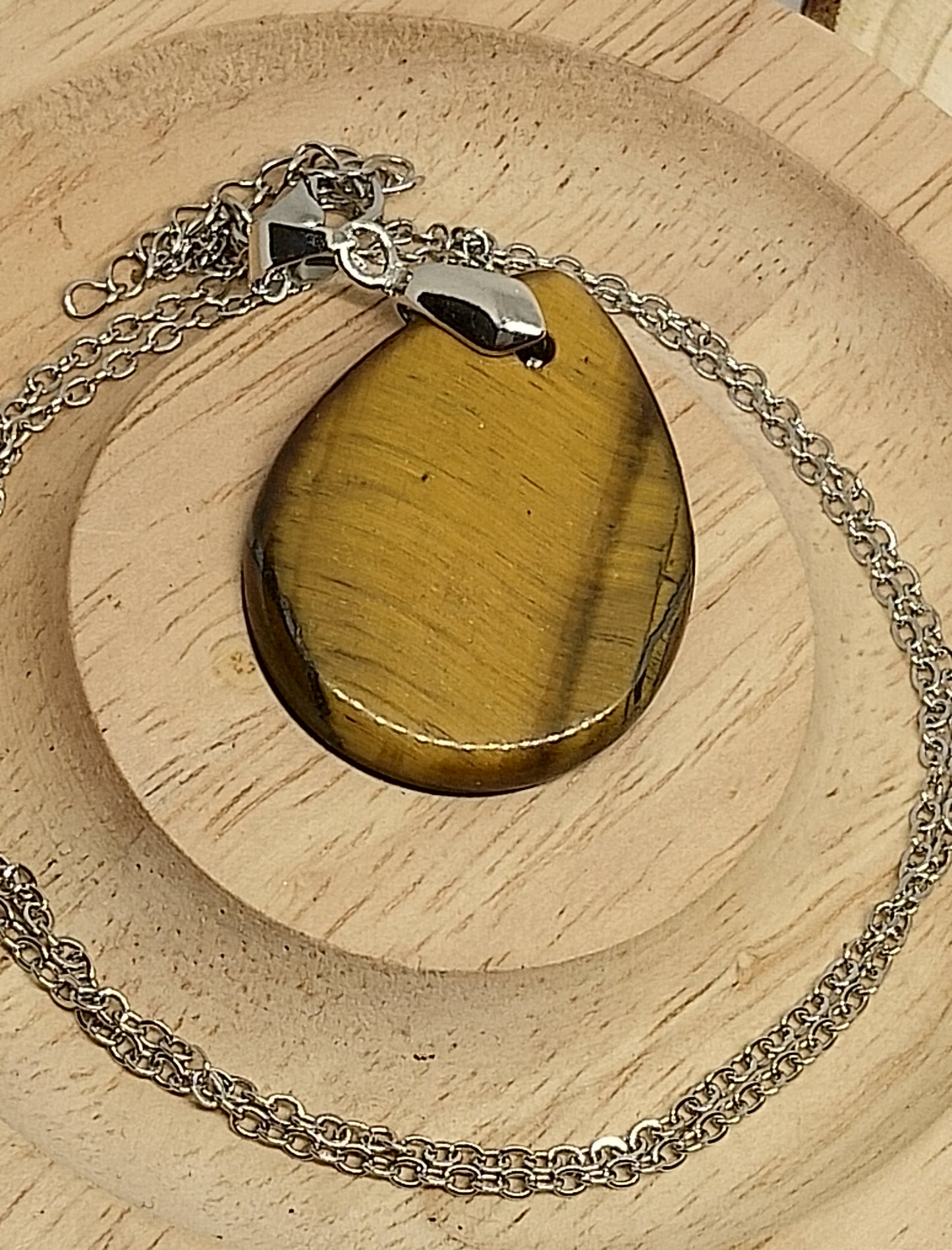 Collier arbre de vie oeil de tigre