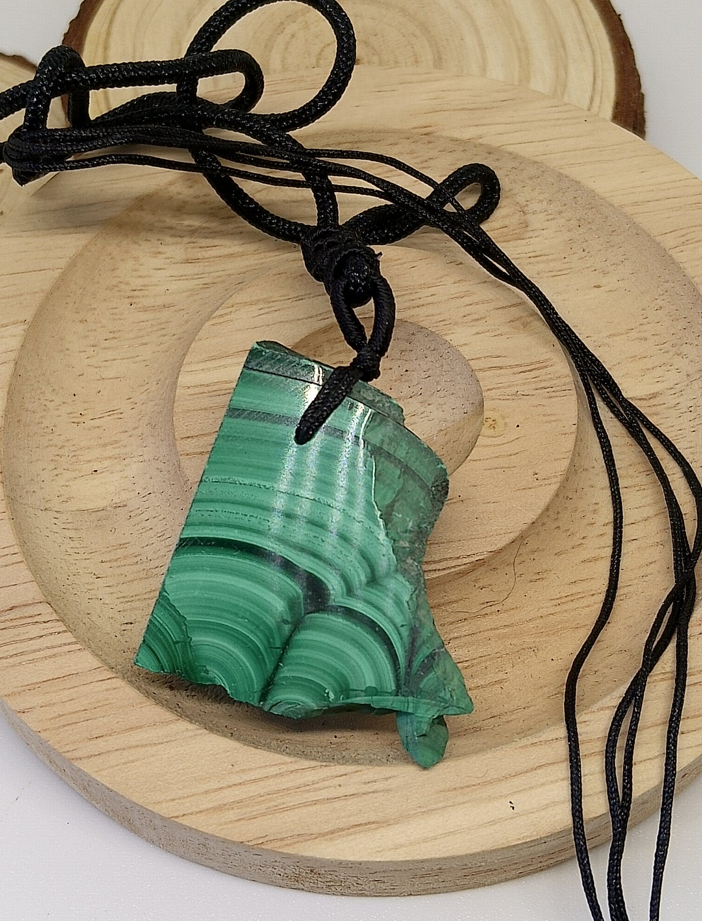 Collier en malachite véritable