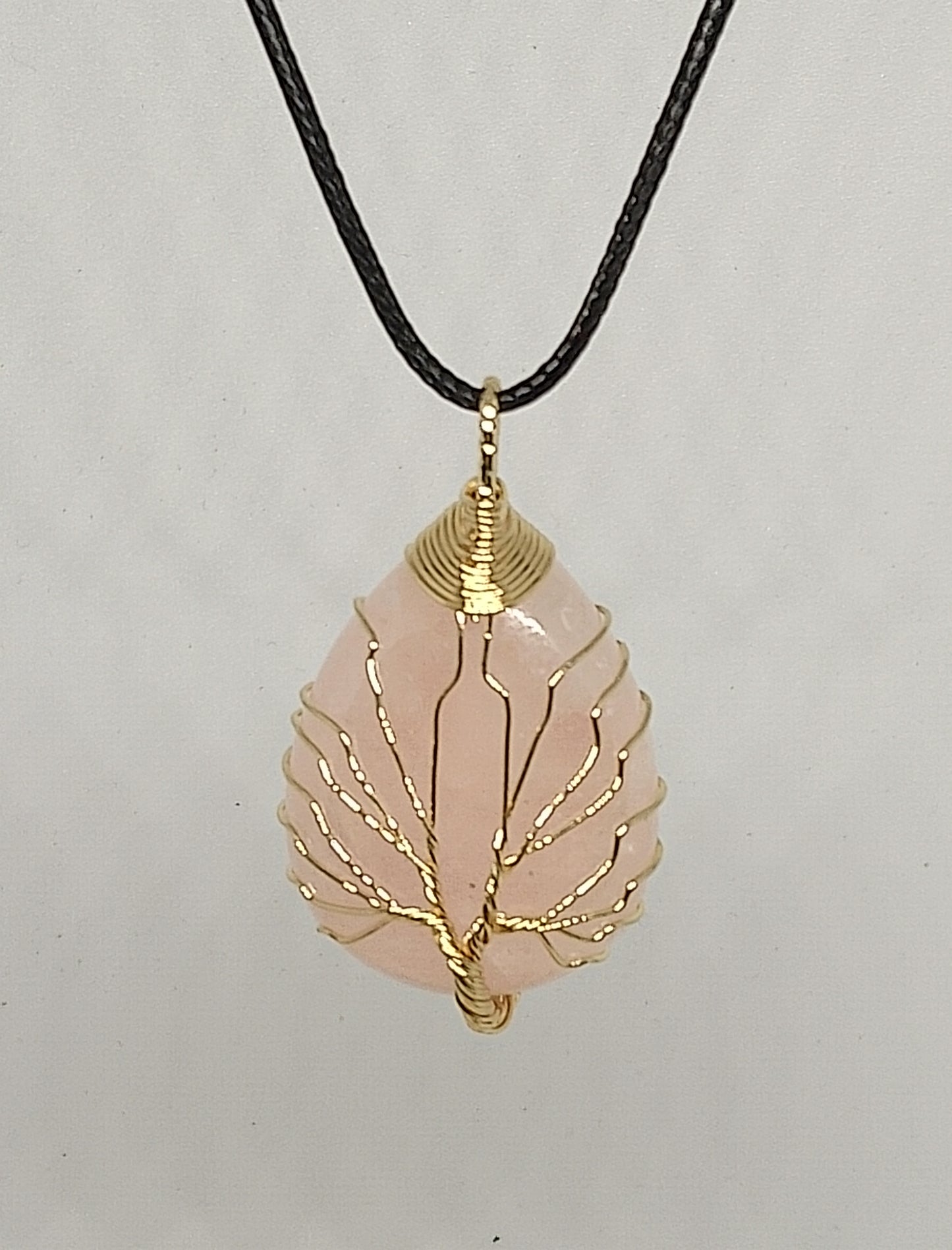 Collier quartz rose