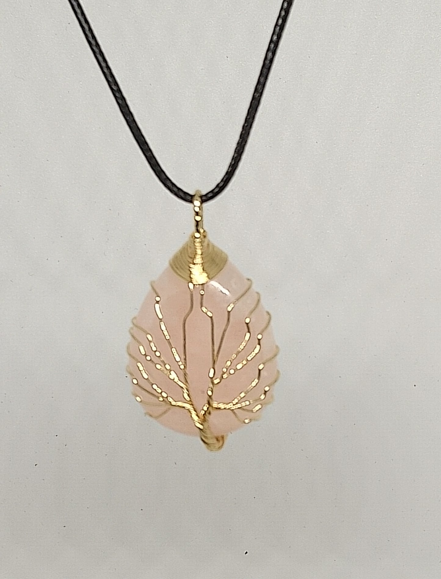 Collier quartz rose