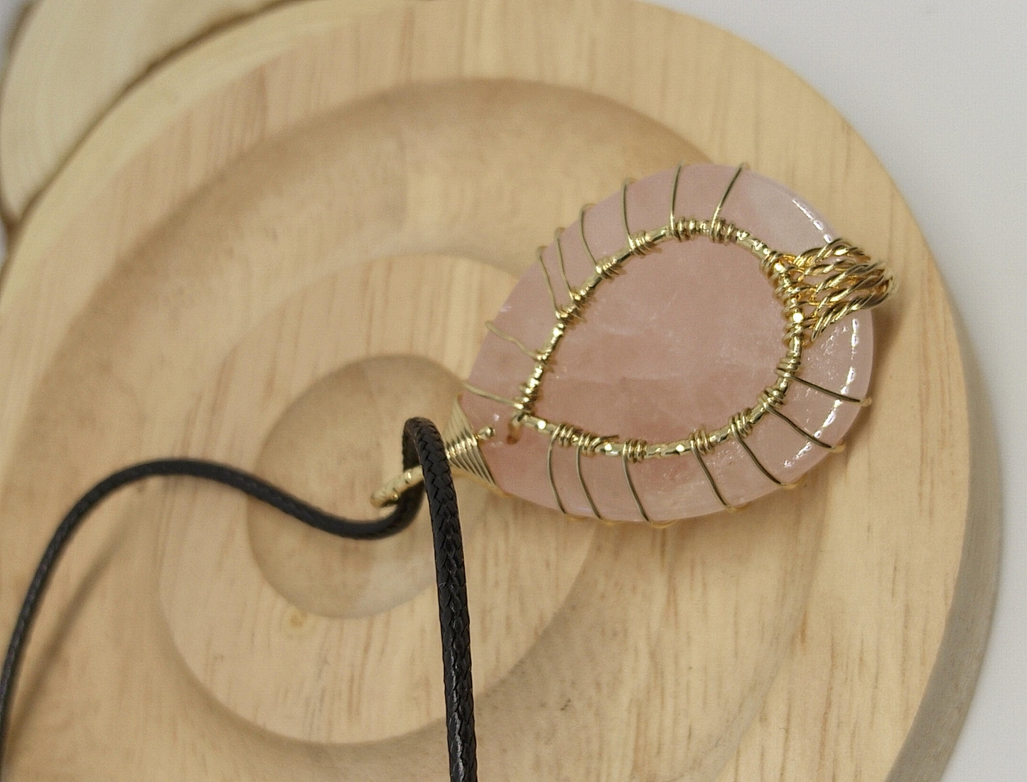 Collier quartz rose