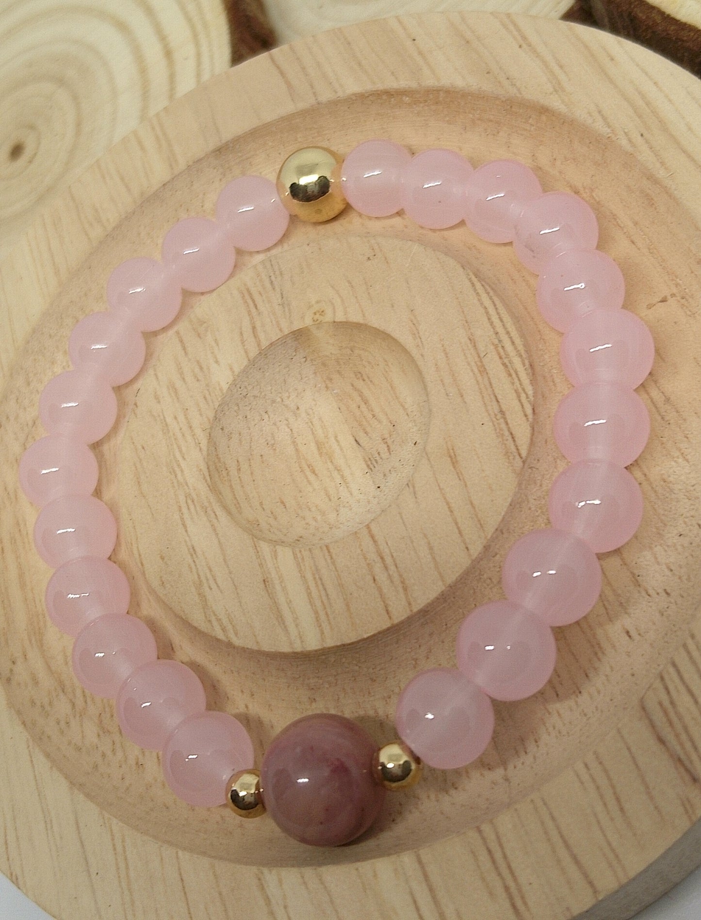 Bracelet quartz rose