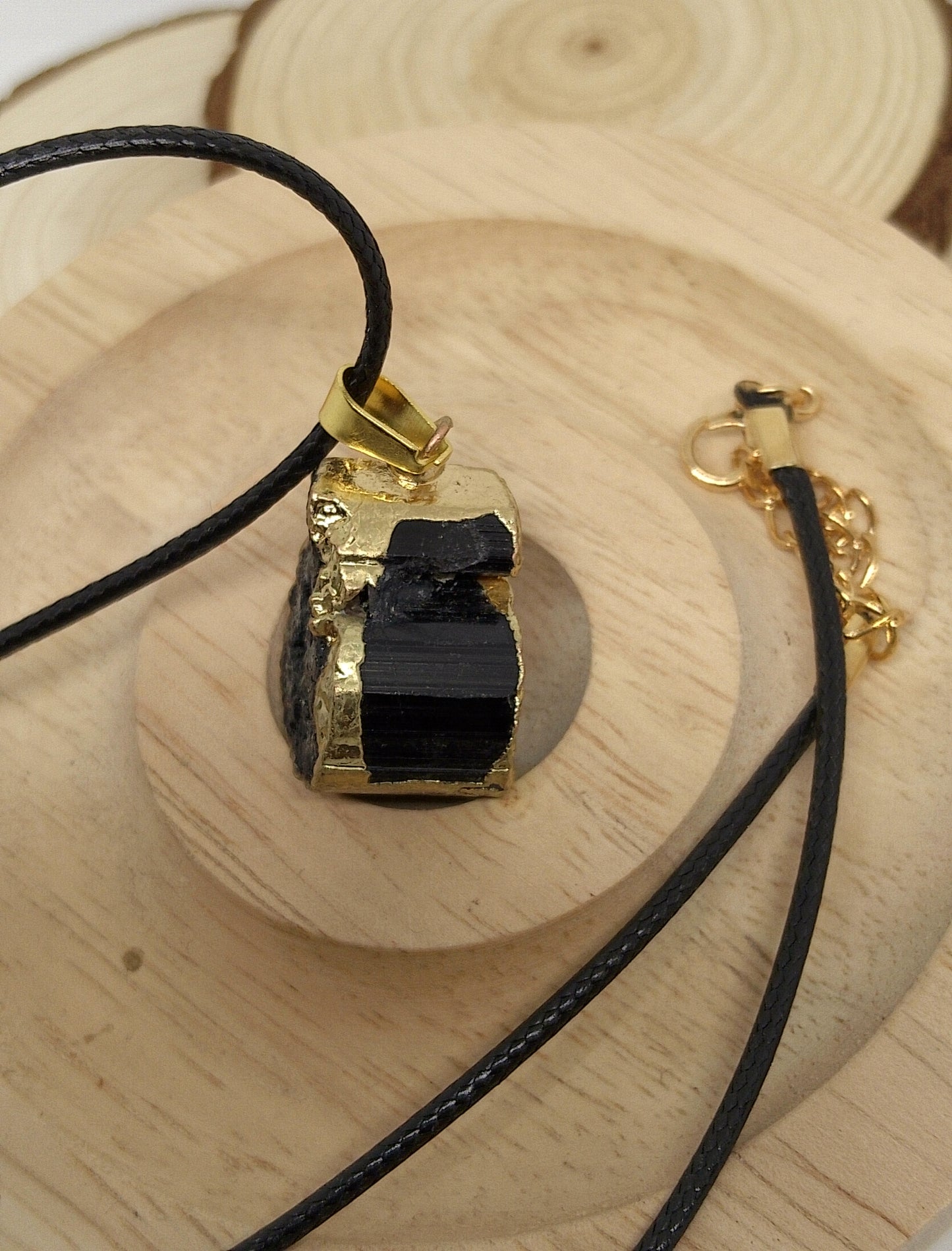 Collier en tourmaline noire