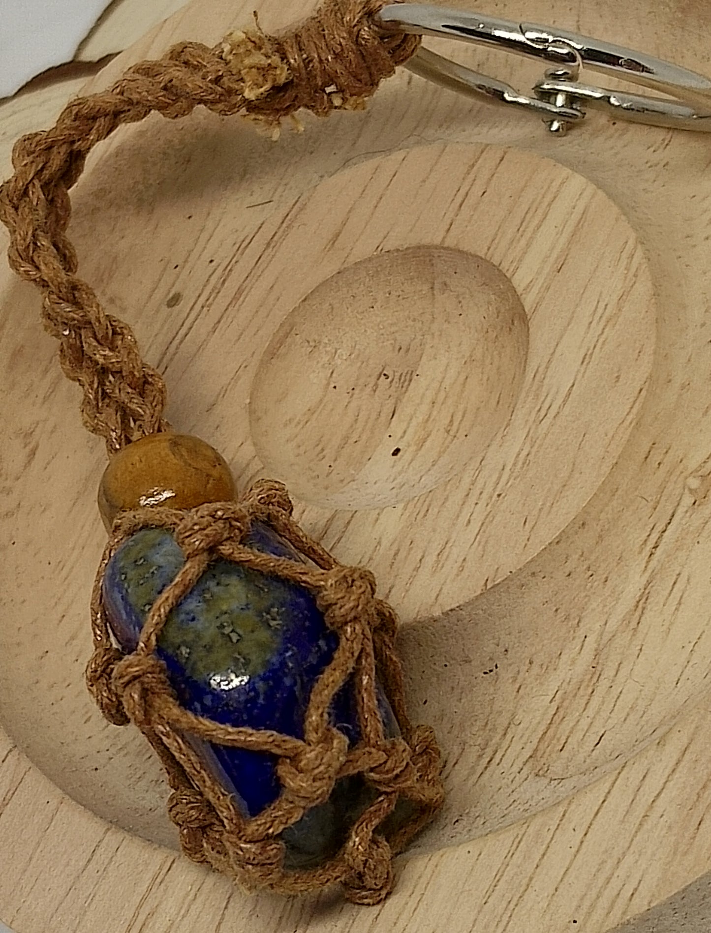 Porte clé lapis lazuli