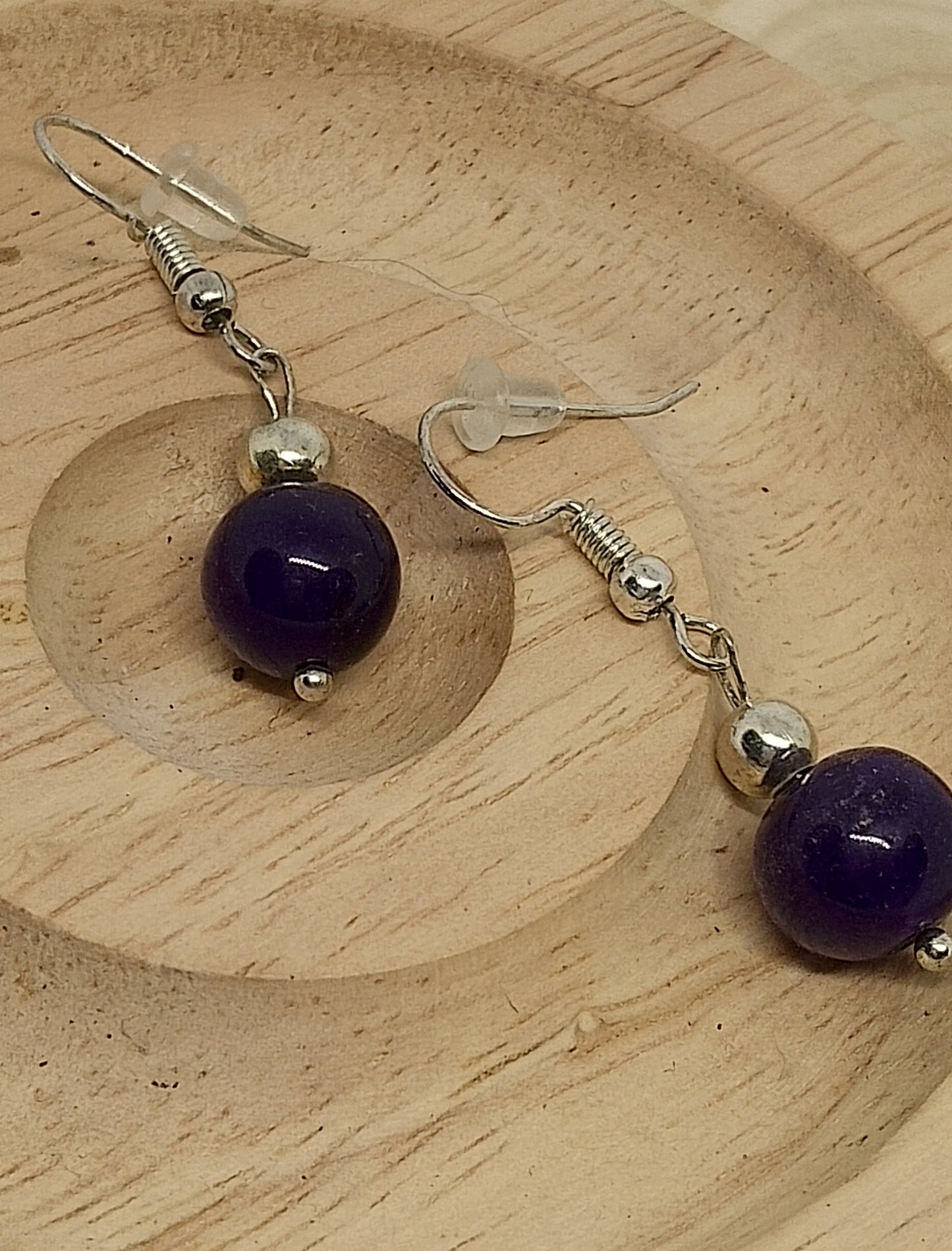 Boucles d'oreilles améthyste