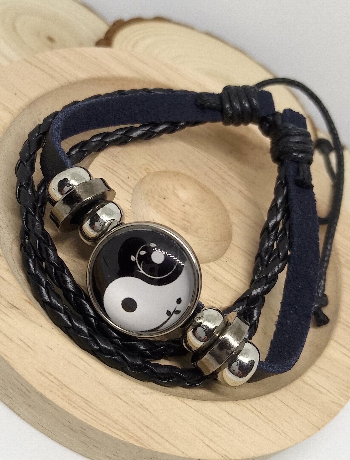 Collier et bracelet yin yang