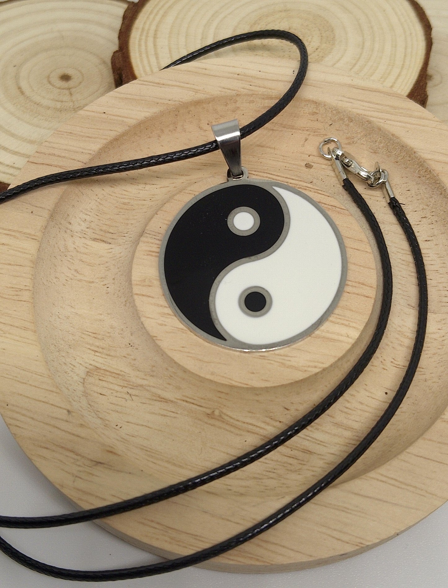 Collier et bracelet yin yang