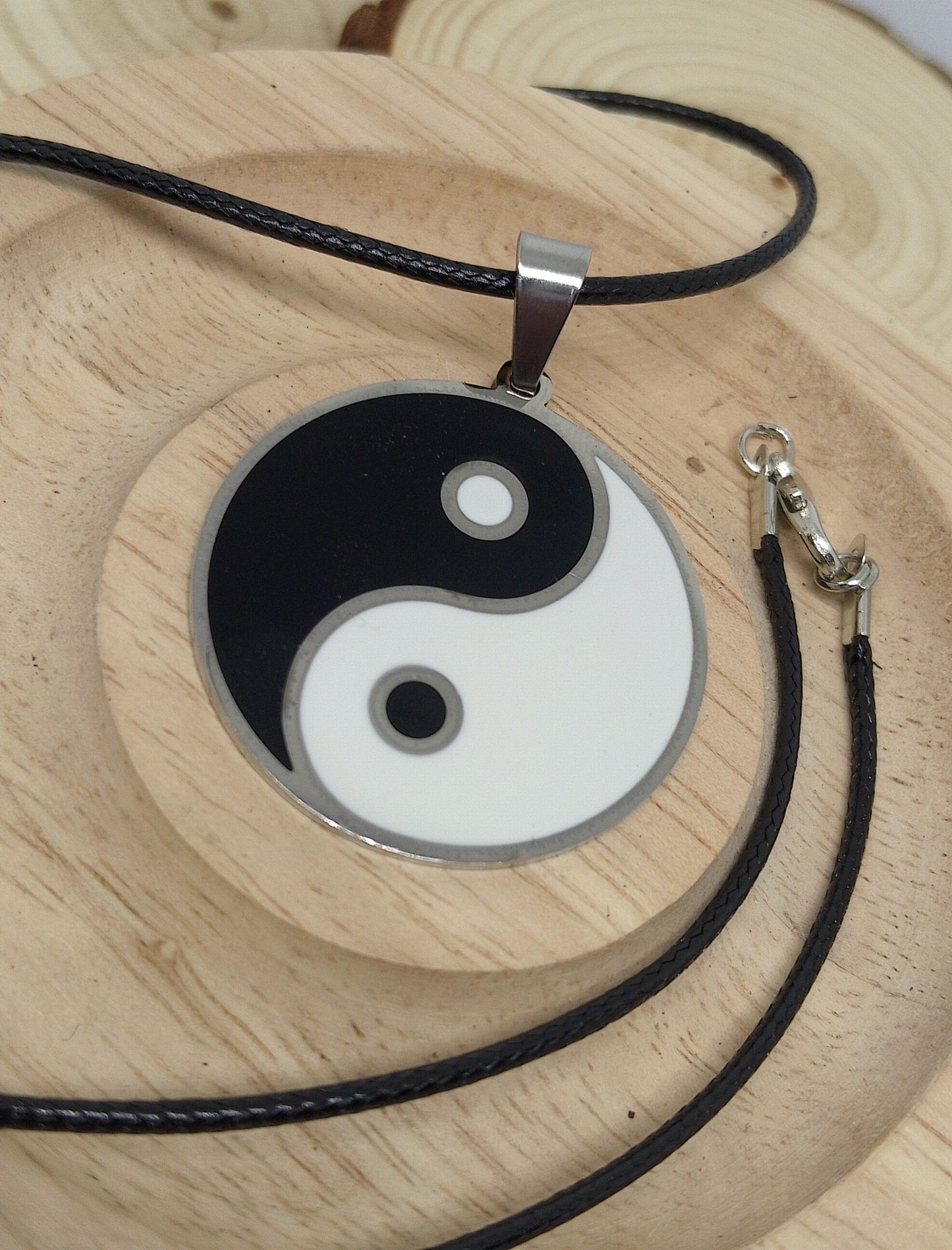 Collier et bracelet yin yang