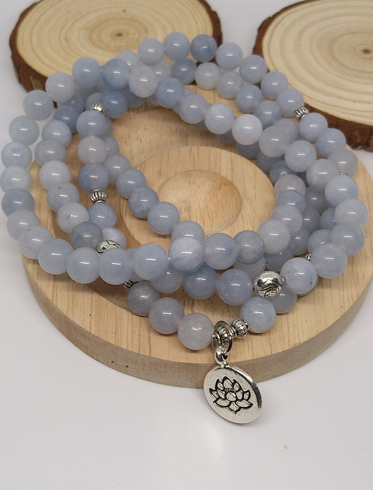 Collier Mala aigue marine