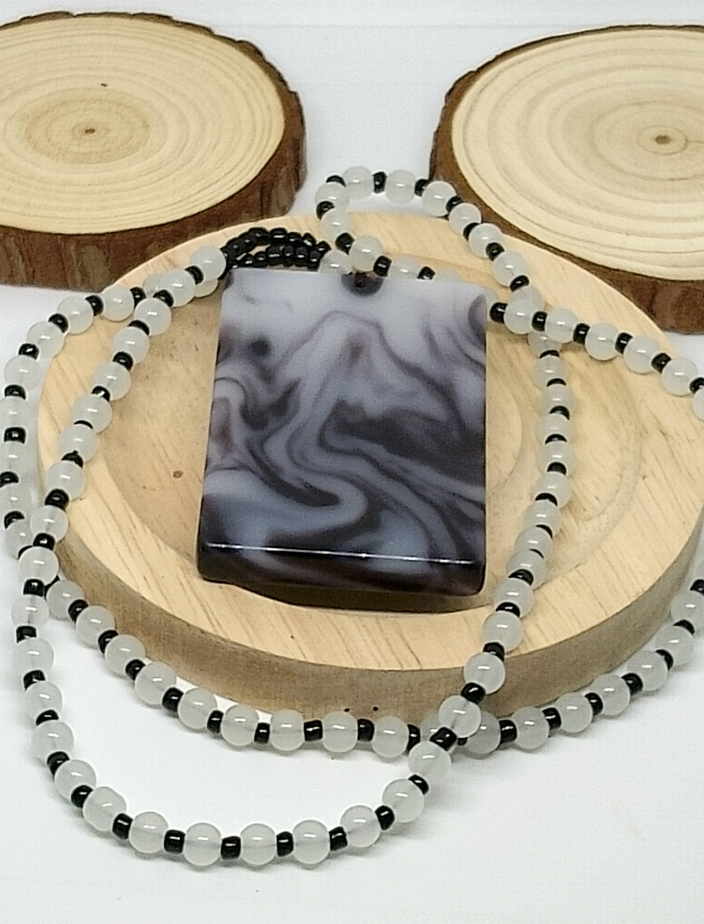 Collier en agate