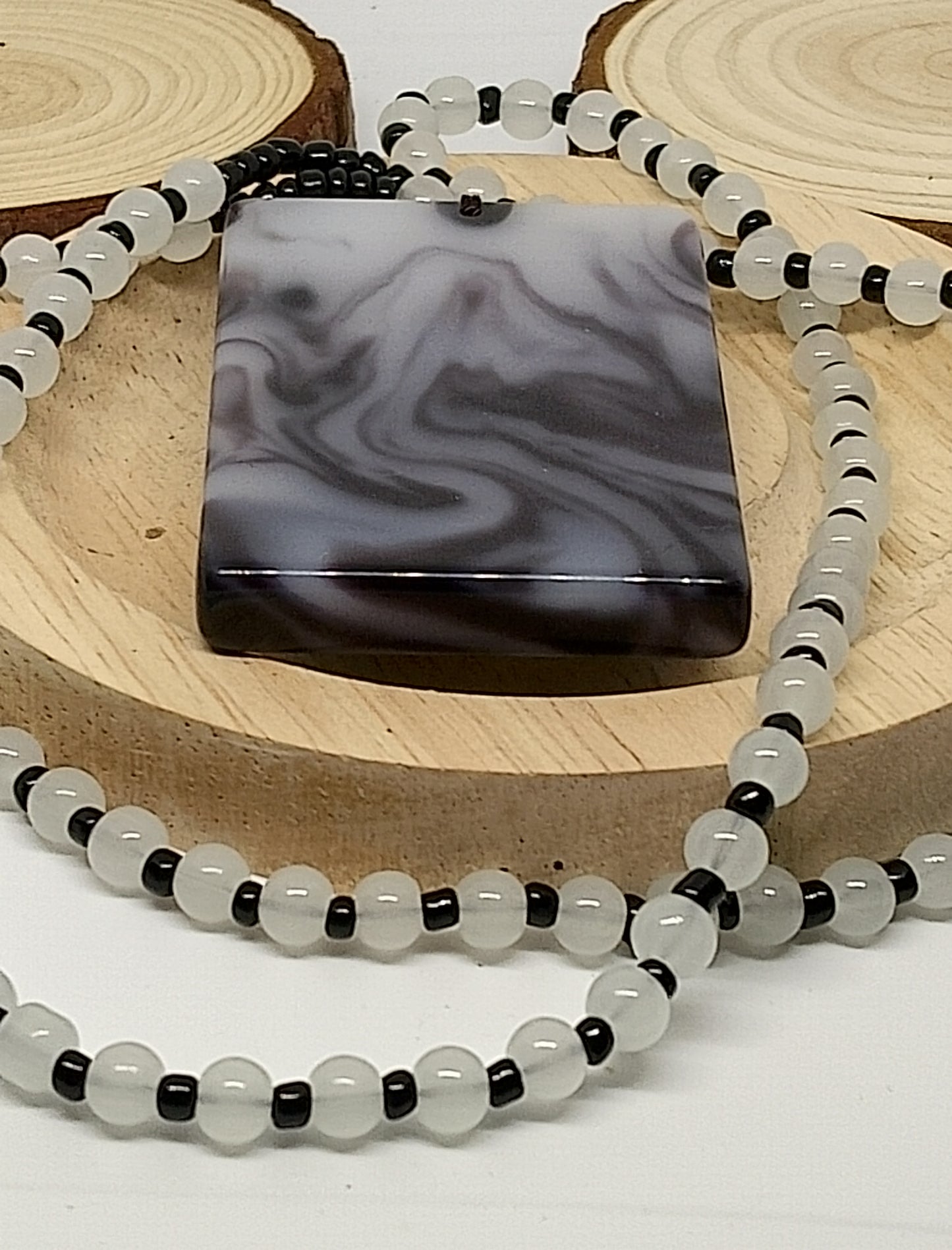 Collier en agate