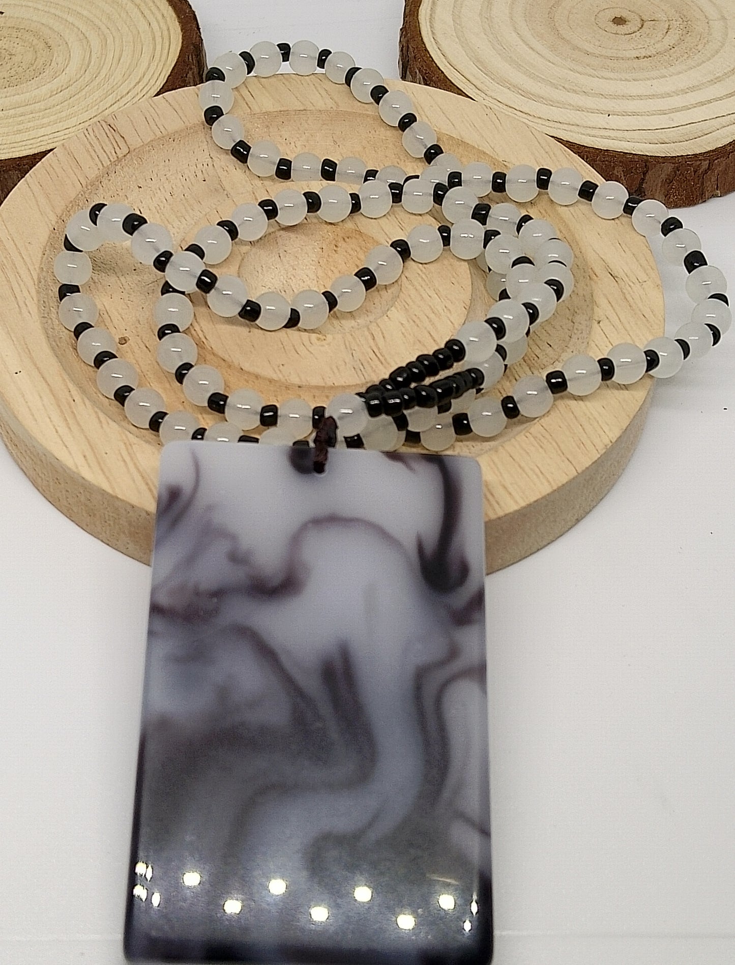 Collier en agate