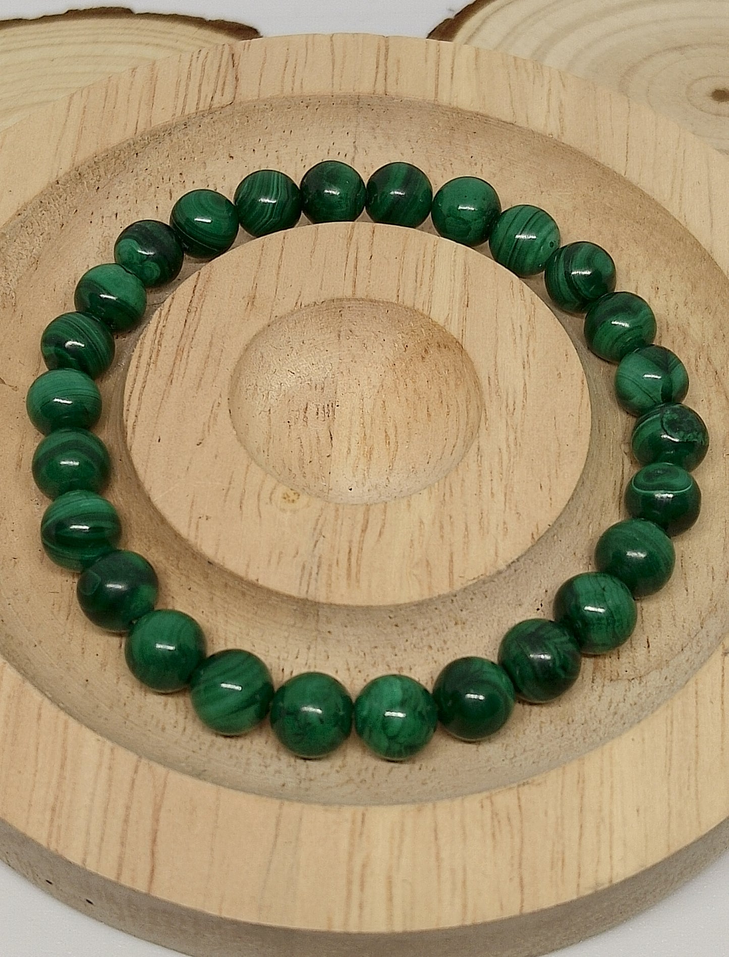 Bracelet Malachite véritable