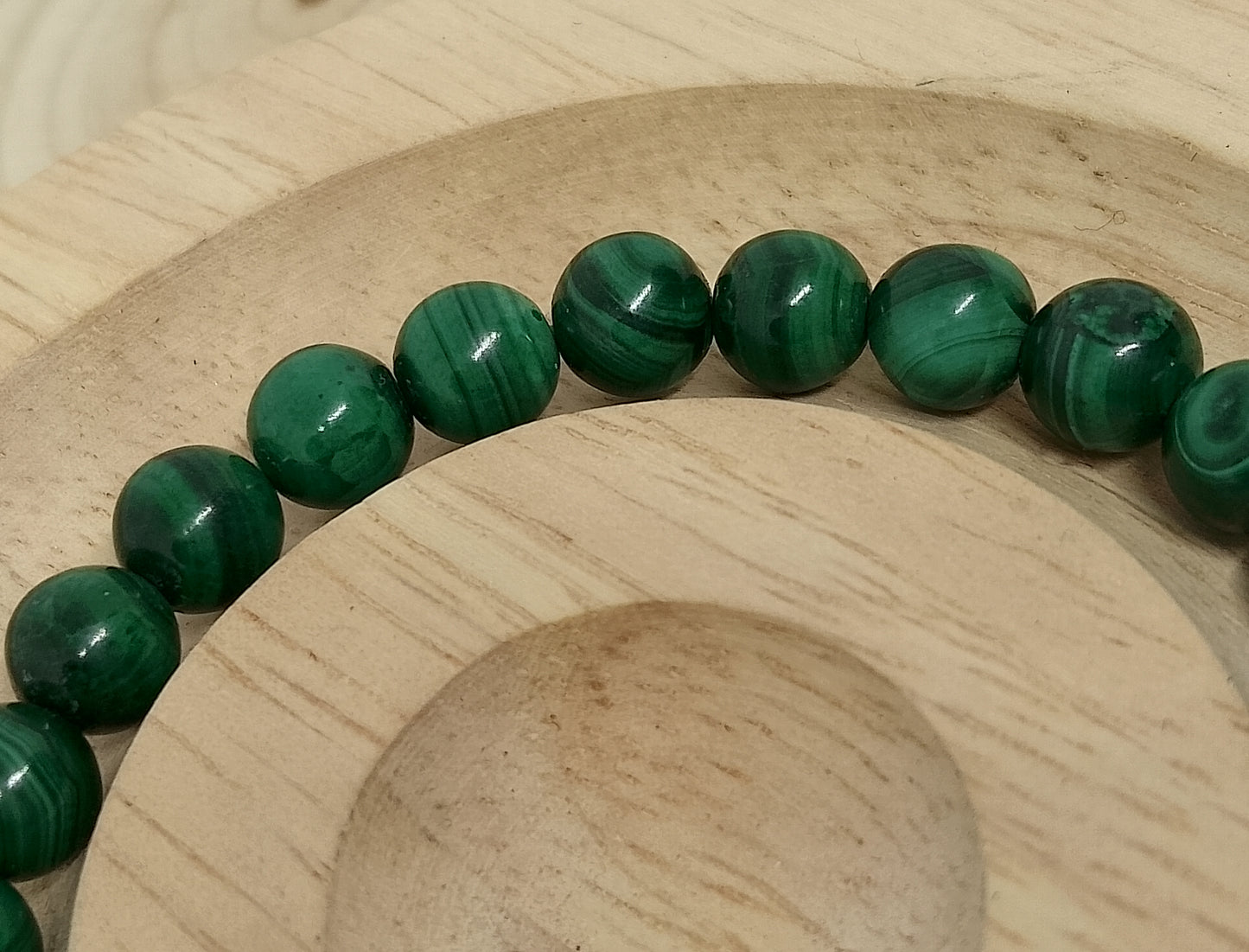 Bracelet Malachite véritable