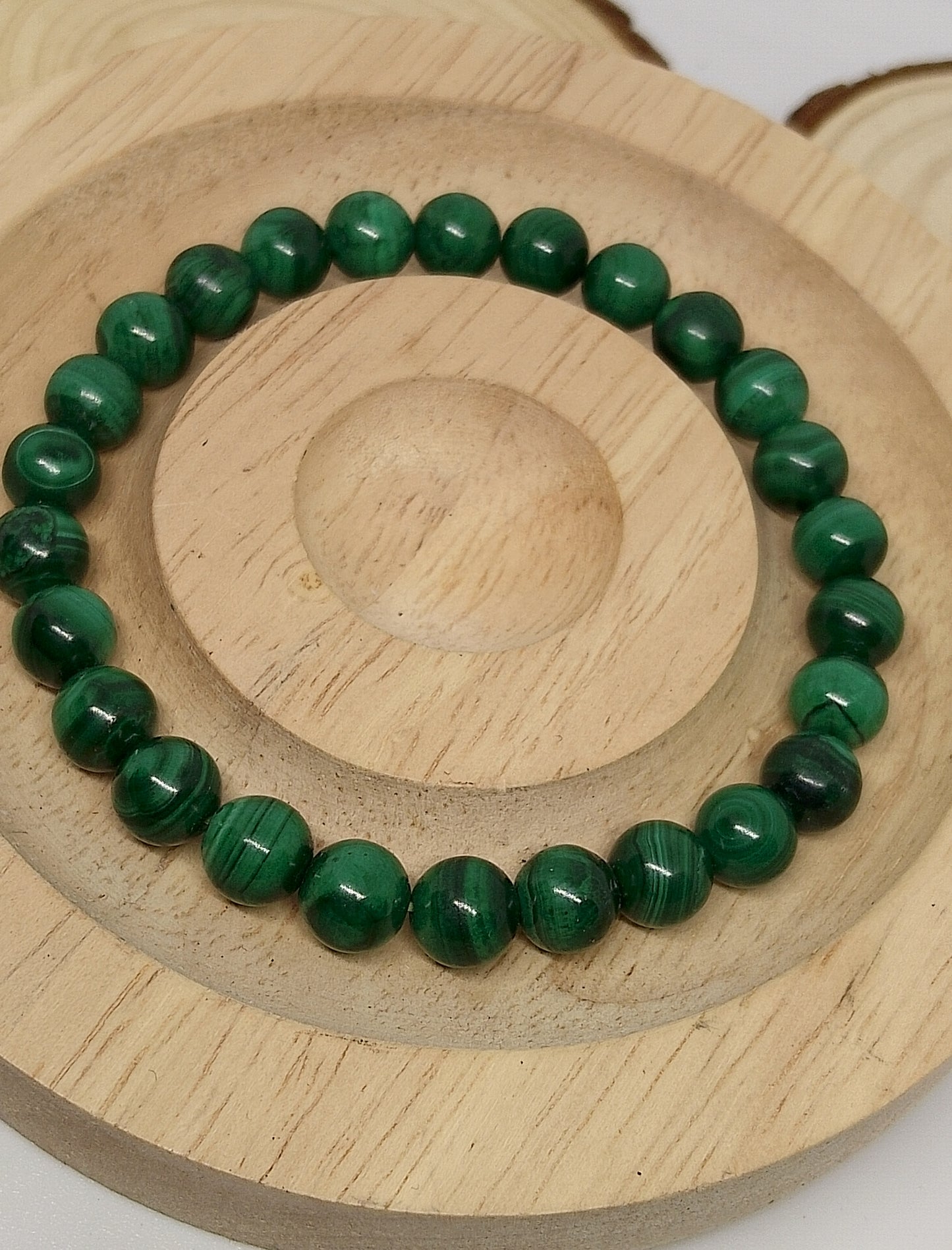 Bracelet Malachite véritable