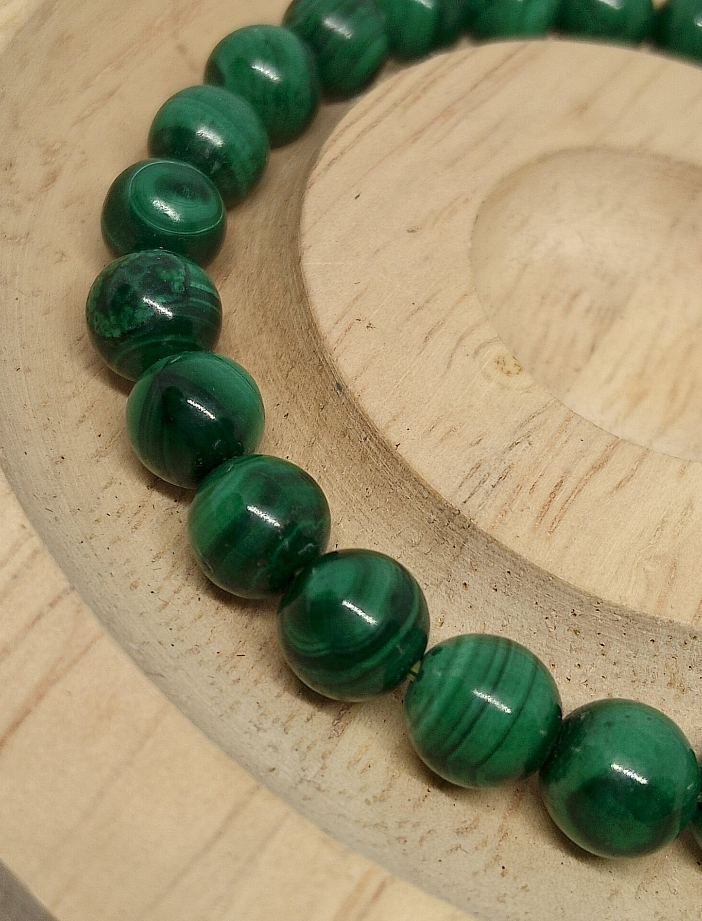 Bracelet Malachite véritable