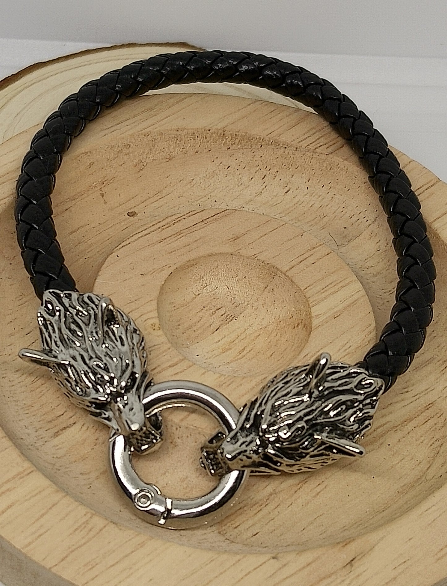 Collier et bracelet geri et freki d'Odin