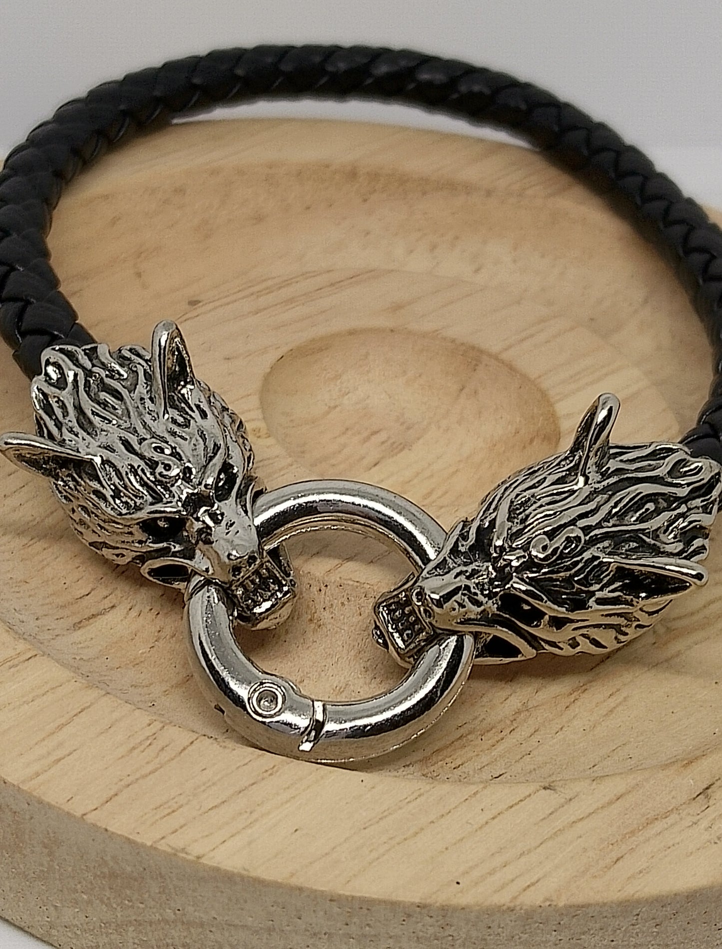 Collier et bracelet geri et freki d'Odin