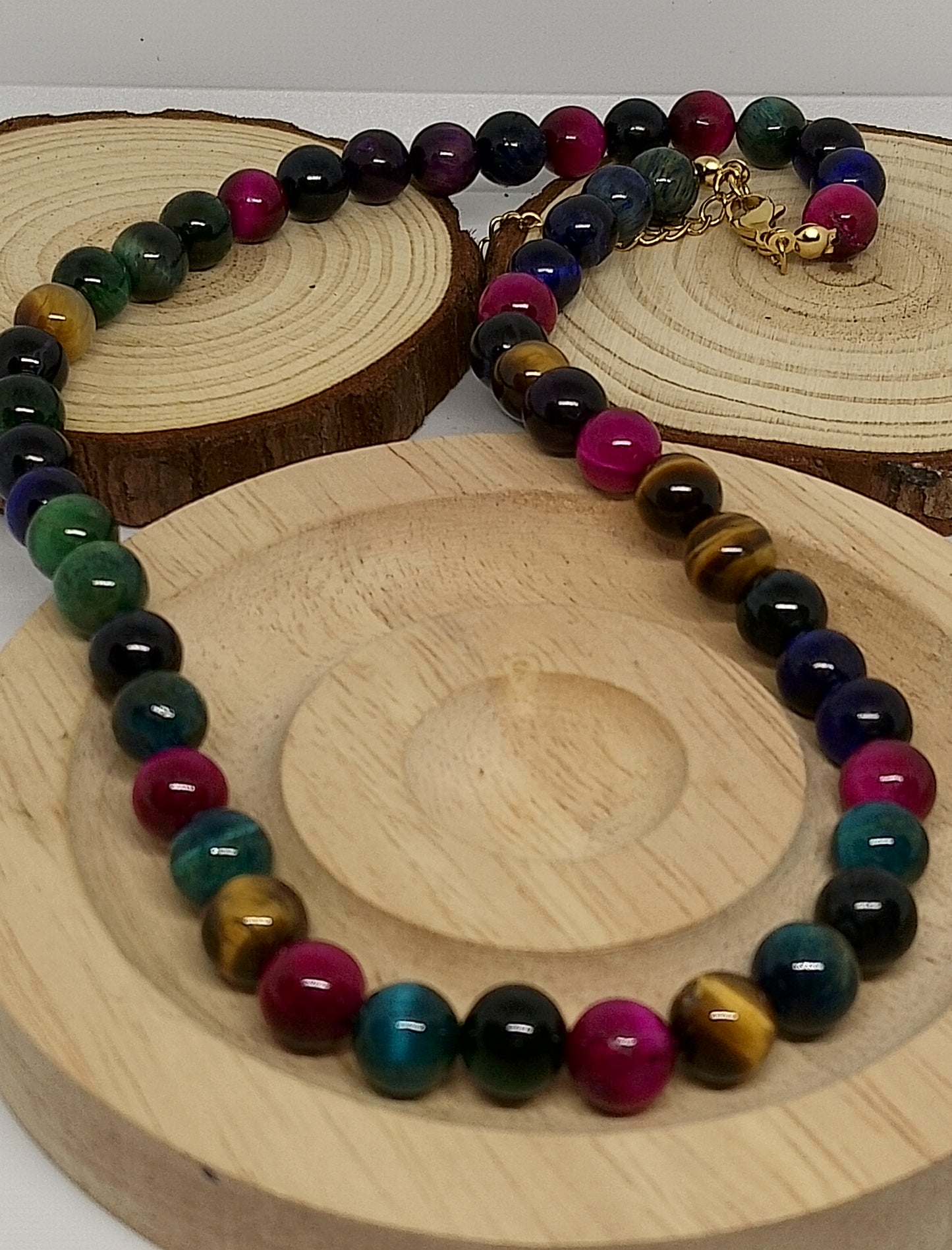 Collier en oeil de tigre