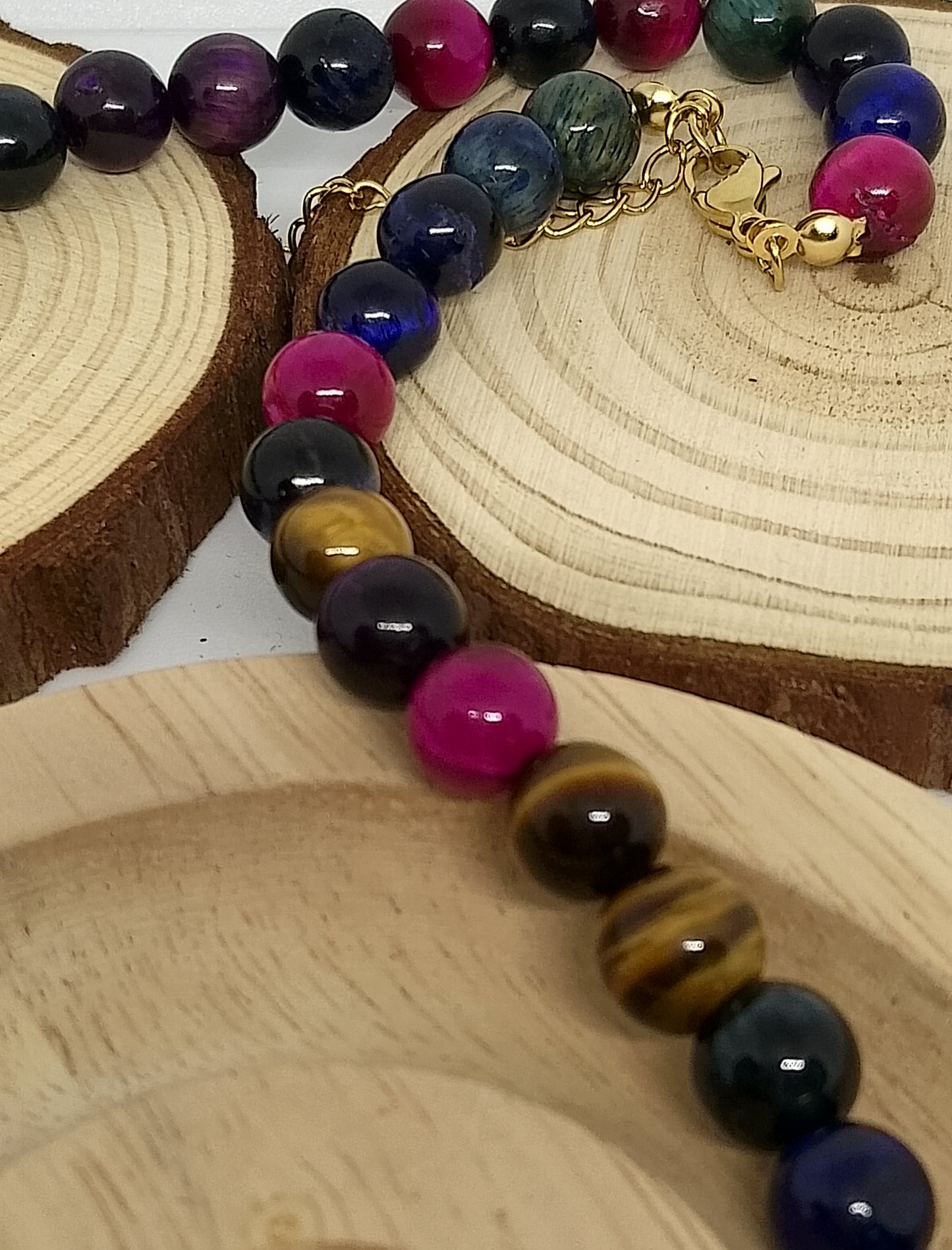 Collier en oeil de tigre